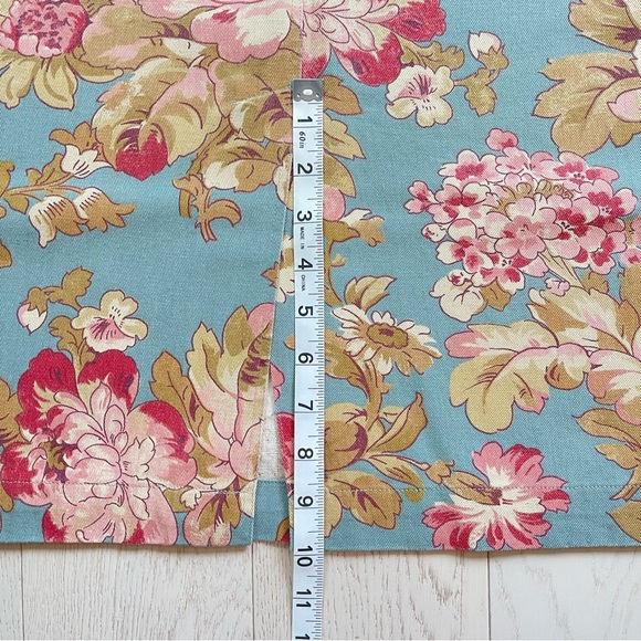 Cambridge Country Store Pansy Big Print Denim Blue longline Maxi Pencil Skirt - Picture 12 of 12